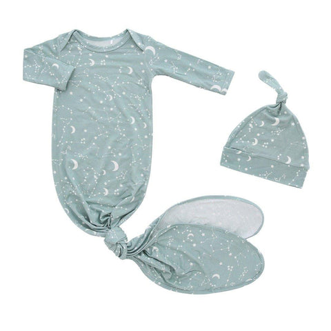 Stargazer Bamboo Gown & Hat Set