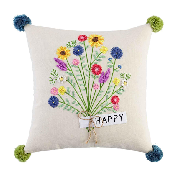 Happy Bouquet Pillow