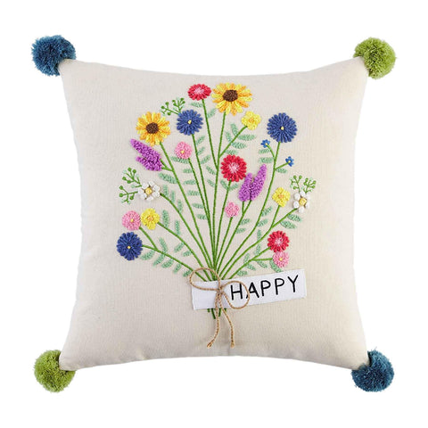 Happy Bouquet Pillow
