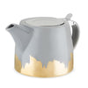 Harper Grey and Gold Brushed Ceramic Teapot & Infuser