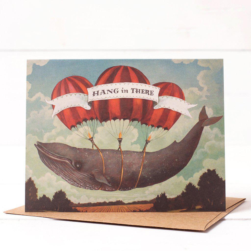 Hang In There Whale Card