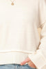 Cream Varsity Sweater