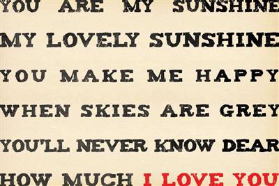 You Are My Sunshine Postcard