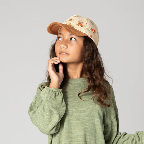 Floral Cord Cap