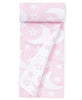 Pink Moon & Star Knit Novelty Blanket