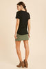 Black Rib Tee