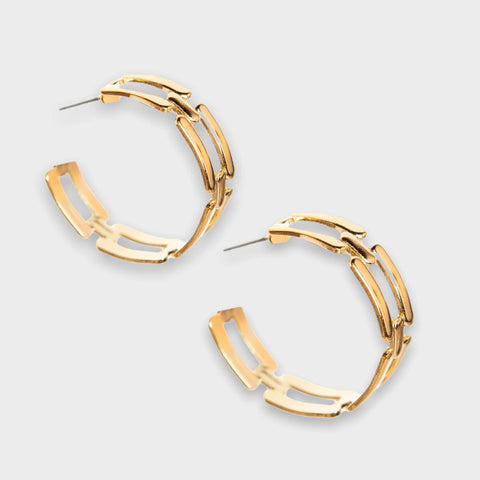 Chain hoop Earring