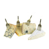 Brass Fork Cheese Markers