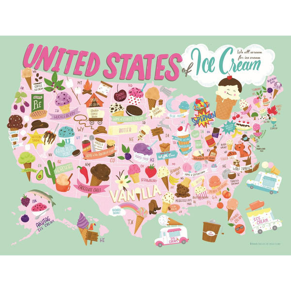 United States of Ice Cream Puzzle