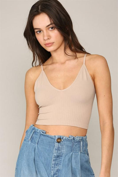 Taupe Skinny Crop Brami