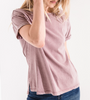 The Washed Cotton Crew Deep Cola Tee