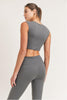 Grey Essential Crop Top