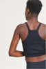 Black Rib Bra