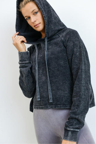 Black Wash Hoodie