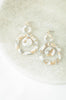 Kenzie Shape Tan Blues Earring