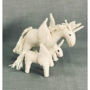Felt White Unicorn