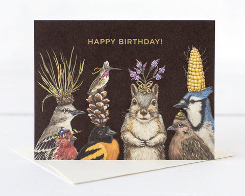 Birthday Squirrel and Friends Card