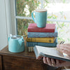 Bailey Blue Ceramic Tea Mug & Infuser