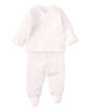 White Pointelle Footed Set