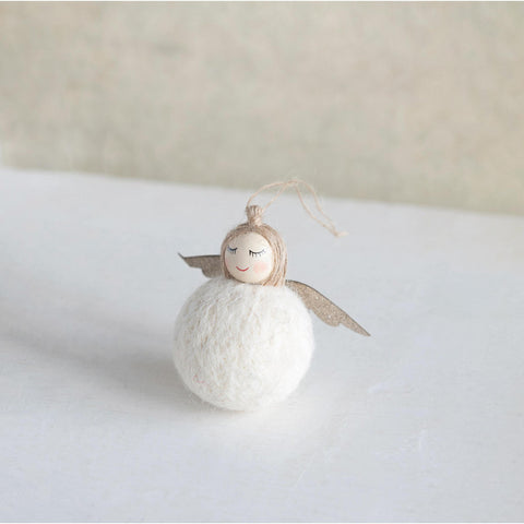 Wool Angel Ornament