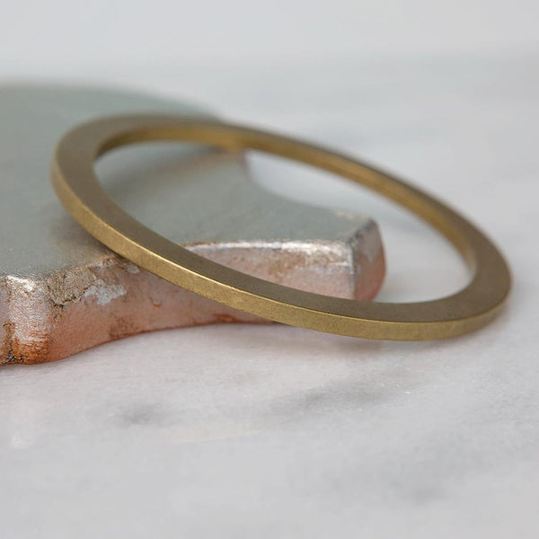 Brass Flat Bangle