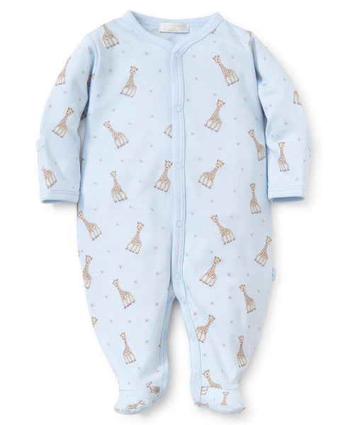 Blue Sophie la girafe Print Footie