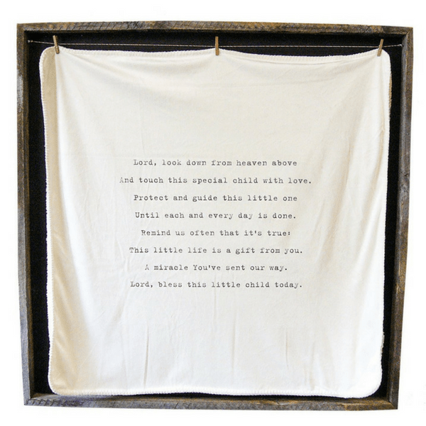 Lord Look Down Heirloom Baby Blanket