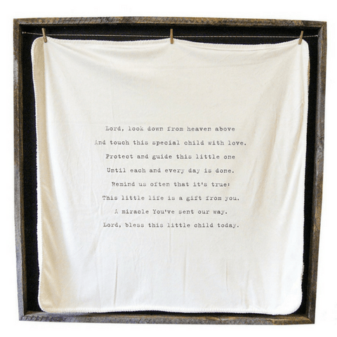 Lord Look Down Heirloom Baby Blanket