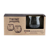 Gold Rim Bubble Wine Glass Set