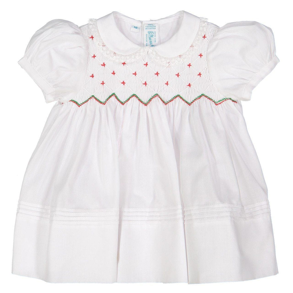 Smocked Diamond Holiday Dress Blume Organics Smocked Diamond Holiday Dress Blume Organics