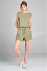 Casual Olive Romper