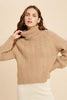 Chevron Turtleneck Sweater