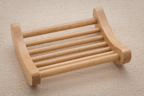 Curved One Piece Wooden Soap Tray