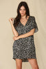 Satin Leopard Dress