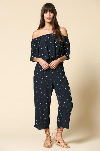 Mini Leaf Pocket Jumpsuit