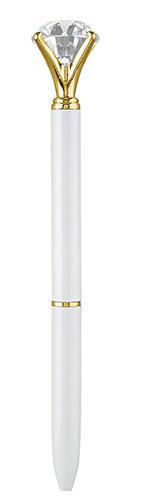 Bold White Gem Pen