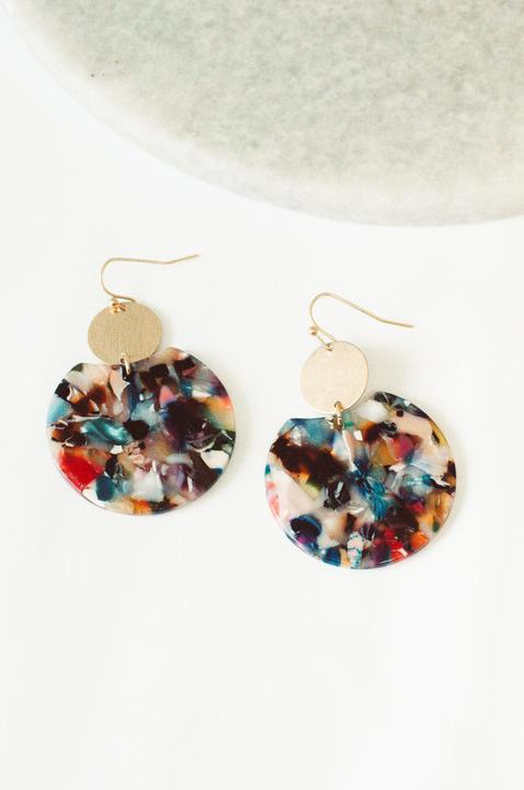Beverly Funky Tortoise Earring