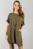 Olive Shift Dress