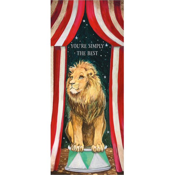 Simply the Best Lion Card