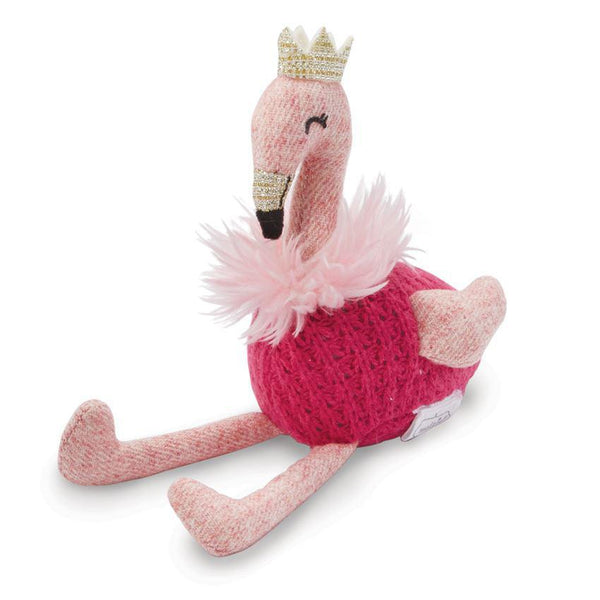 Neck Fur Flamingo Rattle