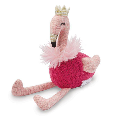 Neck Fur Flamingo Rattle