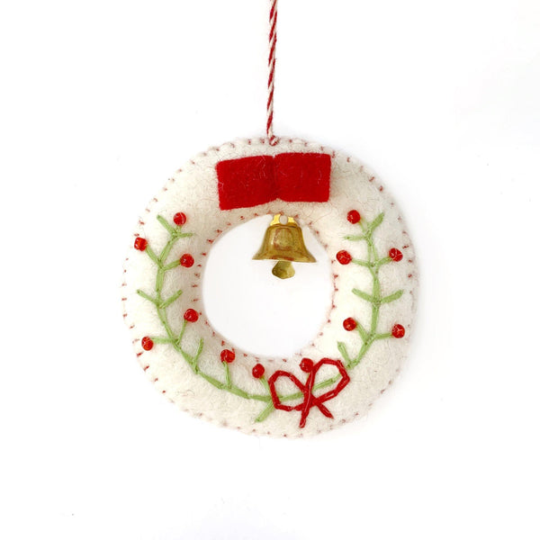 Wreath Wool Ornament