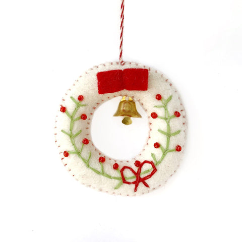 Wreath Wool Ornament