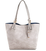 Classic 2in1 Grey Shopper Bag