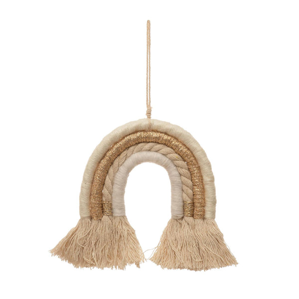 Felt Gold Rainbow Ornament