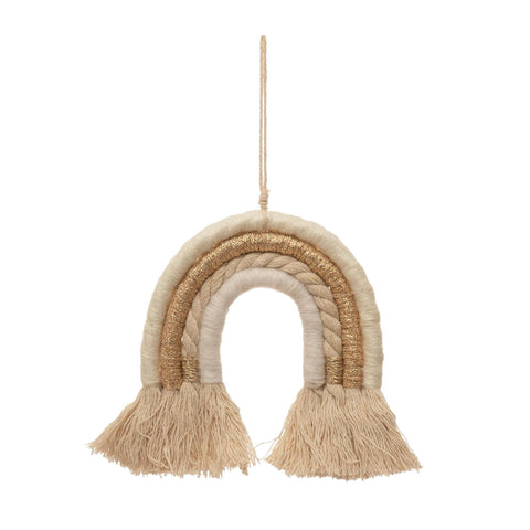 Felt Gold Rainbow Ornament