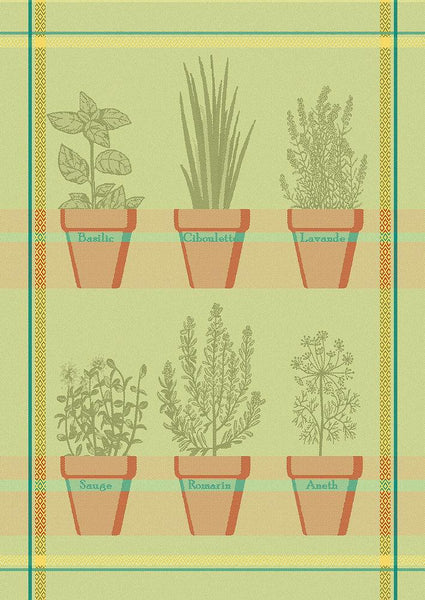 Green Herb Towel