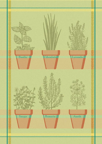 Green Herb Towel