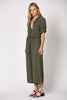 Gauze Button Jumpsuit