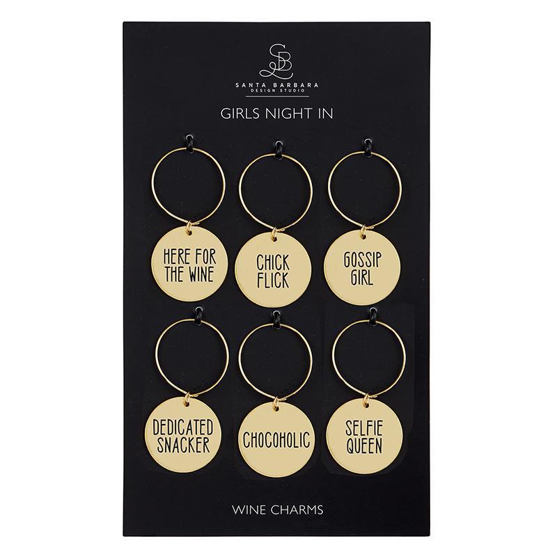 Girls Night Wine Charm Set